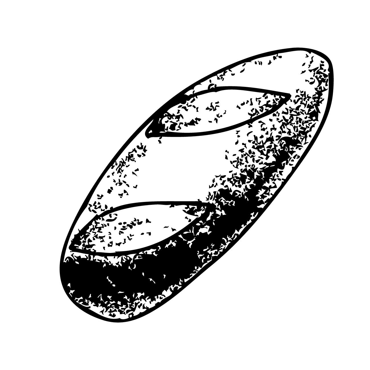 パンのシルエット